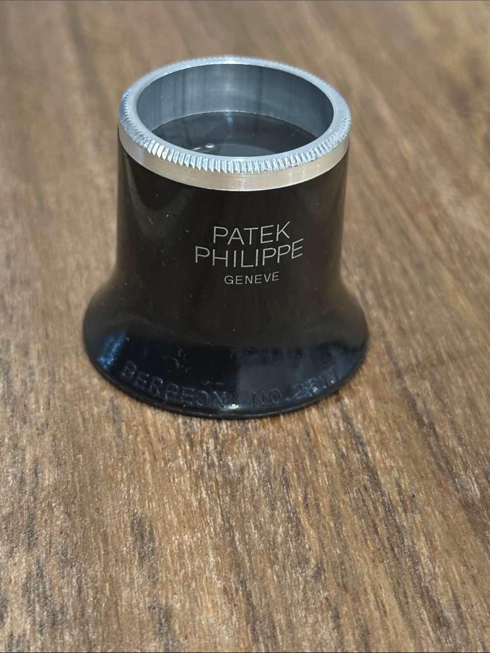 Patek Philippe Black and Silver Watchmaker Loupe RARE